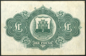 Gibraltar, Government, 1 pound, 3rd Oct. 1958, Pick 15c, GVF - Image 2