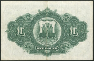 Gibraltar, Government, 1 pound, 1st July 1954, Pick 15c, VF - Image 2