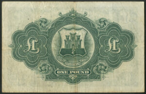 Gibraltar, Government, 1 pound, 1st Dec. 1949, Pick 15b, AVF - Image 2