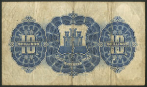 Gibraltar, Government, 10 shillings, 1st June 1942, Pick 14b, Fine - Image 2
