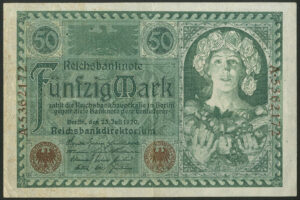 German, Reichsbanknote, 50 marks, 23rd July 1920 (Pick 68), AEF