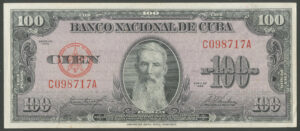 Cuba, Banco Nacional de Cuba, 100 pesos, series of 1958