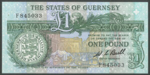Guernsey, States of Guernsey, 1 pound, (1980) W.C. Bull, (BNYB GU35a). UNC