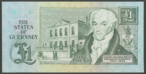 Guernsey, States of Guernsey, 1 pound, (1980) M.J. Brown, H prefix, (BNYB GU35b). UNC - Image 2