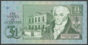 Guernsey, States of Guernsey, 1 pound, (1980) M.J. Brown, K prefix - reduced size, (BNYB GU36a). UNC - Image 2