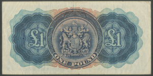 Bermuda, Government, 1 pound, 17th February 1947, Pick 16, VF - Image 2