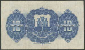 Gibraltar, Government, 10 shillings, 1st July 1954, Pick 14c, VF - Image 2