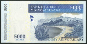 Madagascar, Banky Foiben'i, 5000 ariary, 2007 (Pick 94a), UNC - Image 2