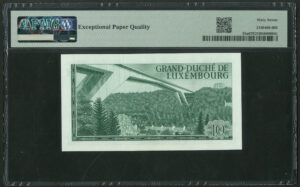 Luxembourg, Grand Duché, 10 francs, 20 March 1967, C969083 (Pick 53a). PMG 67 Superb GEM UNC EPQ - Image 2