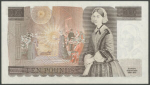 Bank of England, D.H.F. Somerset, 10 pounds, (1980), series X29, EPM B346, AUNC - Image 2