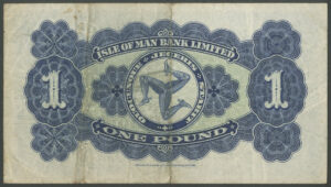 Isle of Man, Isle of Man Bank Ltd., 1 pound, 24th August 1956, E/4 8297, F-VF - Image 2