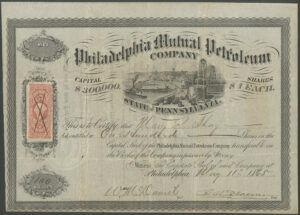 U.S.A., Philadelphia Mutual Petroleum Company, $1 shares, [1865]