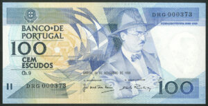 Portugal, Banco de Portugal, 100 escudos, 24-11-1988 (Pick 179f), UNC