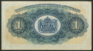 Trinidad and Tobago, Government, 1 dollar, 1st January 1943, Pick 5c, GVF - Image 2