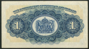 Trinidad and Tobago, Government, 1 dollar, 1st July 1948, Pick 5d, GVF - Image 2