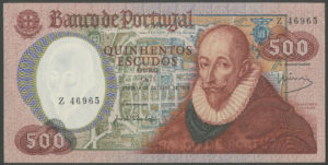 Portugal, Banco de Portugal, 500 escudos, 4th Oct. 1978, Z series replacement (Pick 177a), GVF