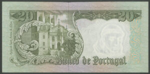 Portugal, Banco de Portugal, 20 escudos, 26th May 1964 (Pick 167b), UNC - Image 2