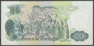 Portugal, Banco de Portugal, 20 escudos, 27th July 1971 (Pick 173), UNC - Image 2