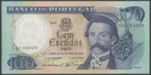 Portugal, Banco de Portugal, 100 escudos, 30 November 1965 (Pick 169a), AUNC