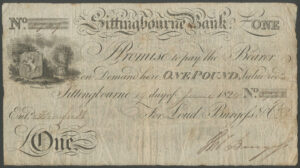 Sittingbourne Bank, Loud, Burgess & Co., 1 pound, 182[4], Outing 1969a