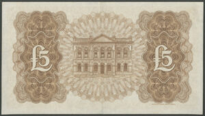 Northern Ireland, Provincial Bank of Ireland Ltd., 5 pounds, 5th Oct. 1954, BNYB NI714a, Near EF - Image 2