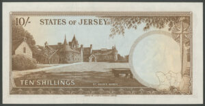 Jersey, States of Jersey, 10 shillings, 1963, series B, BNYB JE10, UNC - Image 2