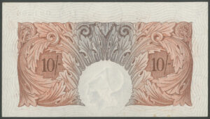 Bank of England, B.G. Catterns, 10 shillings, (1930), series T60 (EPM B223), EF - Image 2