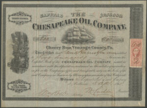 U.S.A.: Chesapeake Oil Company, $5 shares, 186[5]