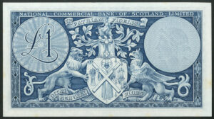 Scotland, National Commercial Bank of Scotland Ltd., £1, 16 Sept 1959, F prefix, AUNC - Image 2