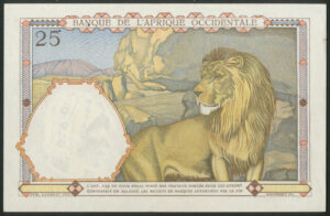 French West Africa, Banque de L'Afrique Occidentale, 25 francs, 24-2-1942 (Pick 27), GEF - Image 2