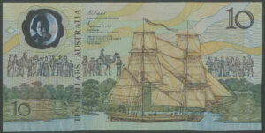 Australia, Reserve Bank, 10 dollars, (1988), polymer (Pick 49b), AEF
