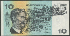 Australia, Reserve Bank, $10, Knight-Wheeler (1976), TNF 663014 (Pick 45b), VF-EF - Image 2