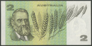 Australia, Reserve Bank, 2 dollars, Knight/Wheeler, (1976), Centre thread (Pick 43b2), UNC - Image 2