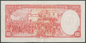 Uruguay, Banco de la Republica, 100 pesos, 1939, series D (Pick 39c), EF - Image 2