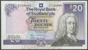 Scotland, Royal Bank of Scotland plc, £20, 25-3-1987, series A/2 (PMS RB88), AEF