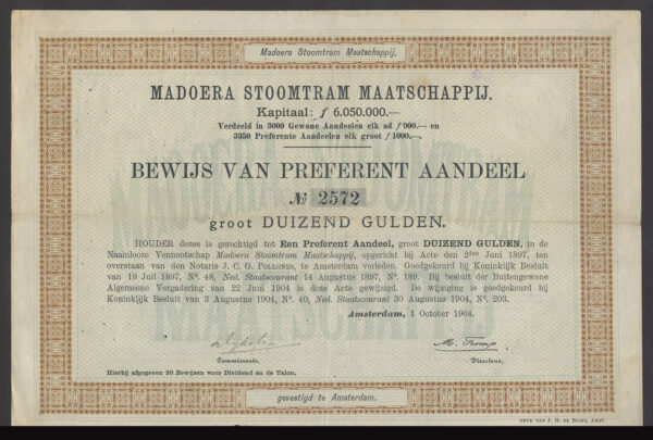 Madoera Stoomtram Maat 2