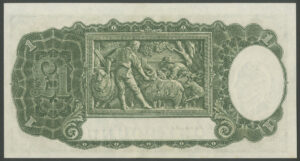Australia, Commonwealth, 1 pound, 1949, Coombs/Watt (Pick 26c), AUNC - Image 2
