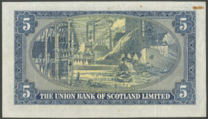 Scotland, Union Bank of Scotland Ltd., £5, 2-4-1954 (Pick S817b), NVF - Image 2