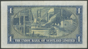 Scotland, Union Bank of Scotland Ltd., 1 pound, 1st March 1949 (BYB SC904a), AVF - Image 2