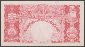 British Caribbean Territories, Eastern Group, 1 dollar, 2nd January 1962 (Pick 7c), EF - Image 2
