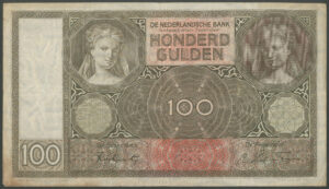 Netherlands, Nederlandse Bank, 100 gulden, 9 January 1942 (Pick 51c), VF