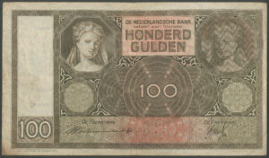 Netherlands, Nederlandse Bank, 100 gulden, 8 July 1939 (Pick 51b), VF