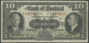 Canada: Bank of Montreal, 10 dollars, 2nd January 1935 (Pick S559), Fine