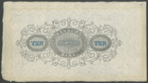 Banbury Bank, Gillet & Co., unissued £10, 19-, toned from prior framing - Image 2