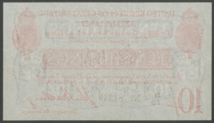 Treasury, John Bradbury, 2nd issue, 10 shillings, (1915) (EPM T12 type 3), B2/79, GEF - Image 2