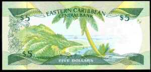 St Kitts. Five Dollars, A688191K, (1986-88), Uncirculated. - Image 3