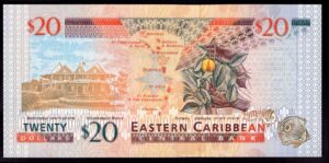 Dominica. ECCB. 20 Dollars. E379910D. (2000). (Pick 39d). AU-UNC. - Image 3