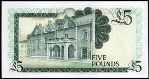 Gibraltar. Five Pounds, series E, 4-8-1988, Almost Uncirculated-Uncirculated. - Image 3