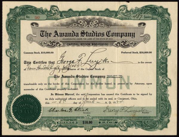 USA-Awanda-Studios-Company-common-stock-1924-Film-Company-171988989051