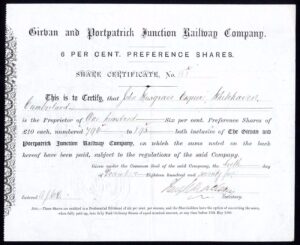 Girvan and Portpatrick Junction Railway Co., 1875